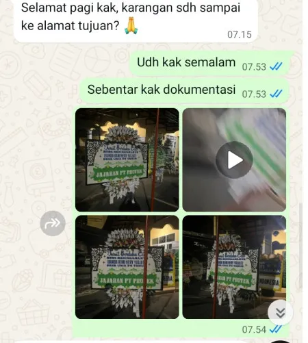 Pengiriman Papan Bunga Selamat Mayong
