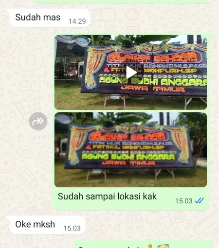 Pengiriman Papan Bunga Mayong